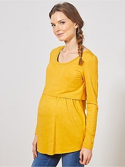 T-shirt de amamentação com efeito 2 em 1 - Kiabi