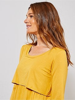 T-shirt de amamentação com efeito 2 em 1 - Kiabi