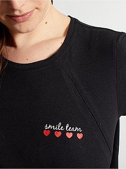 T-shirt de amamentação com fecho - Kiabi