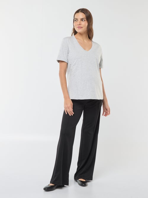 T-shirt de amamentação com gola em bico - Kiabi