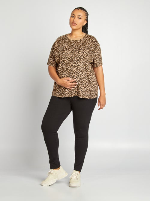 T-shirt de amamentação com gola redonda - Kiabi