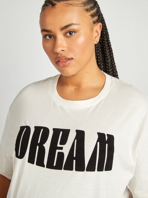 T-shirt de amamentação com gola redonda - Kiabi