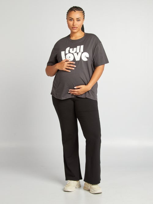 T-shirt de amamentação com gola redonda - Kiabi