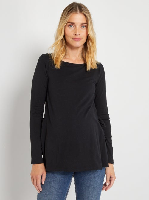 T-shirt de amamentação com laços para atar - Kiabi
