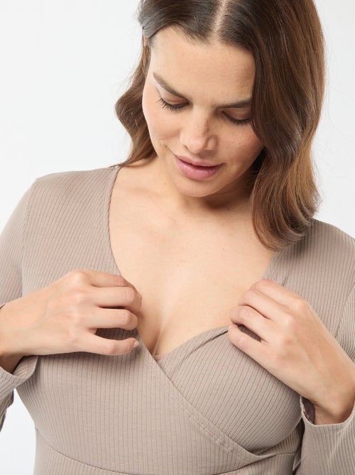 T-shirt de amamentação cruzada - Kiabi