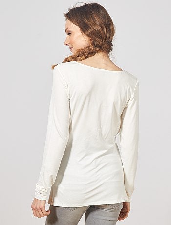 T-shirt de amamentação cruzada - Kiabi