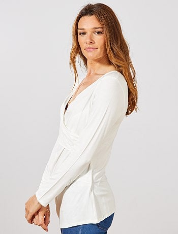 T-shirt de amamentação cruzada - Kiabi