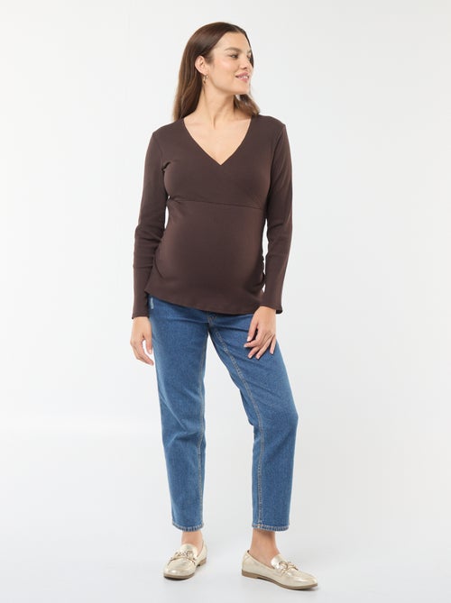 T-shirt de amamentação cruzada - Kiabi