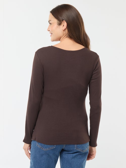 T-shirt de amamentação cruzada - Kiabi