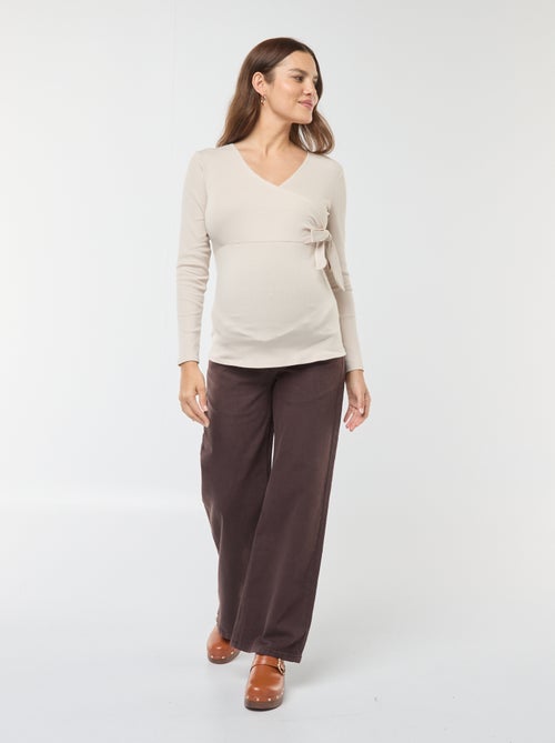 T-shirt de amamentação cruzada - Kiabi