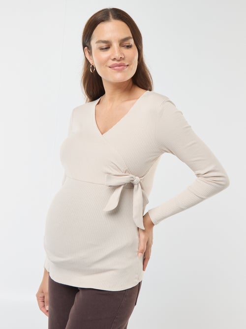 T-shirt de amamentação cruzada - Kiabi