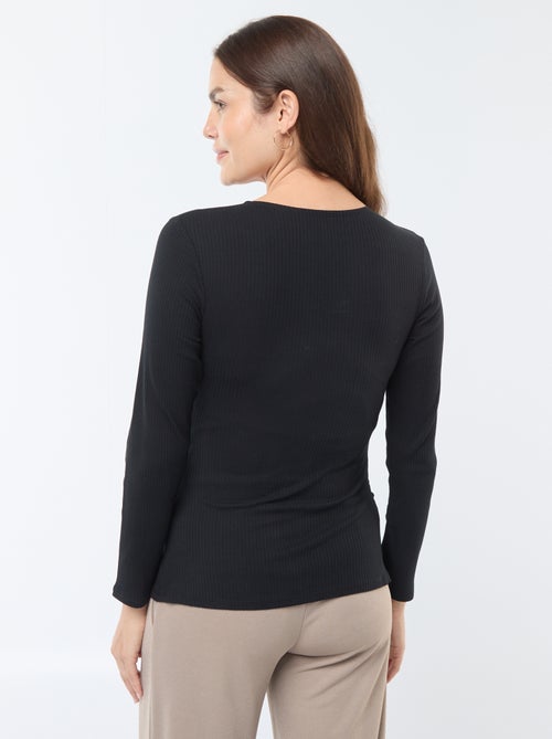 T-shirt de amamentação cruzada - Kiabi