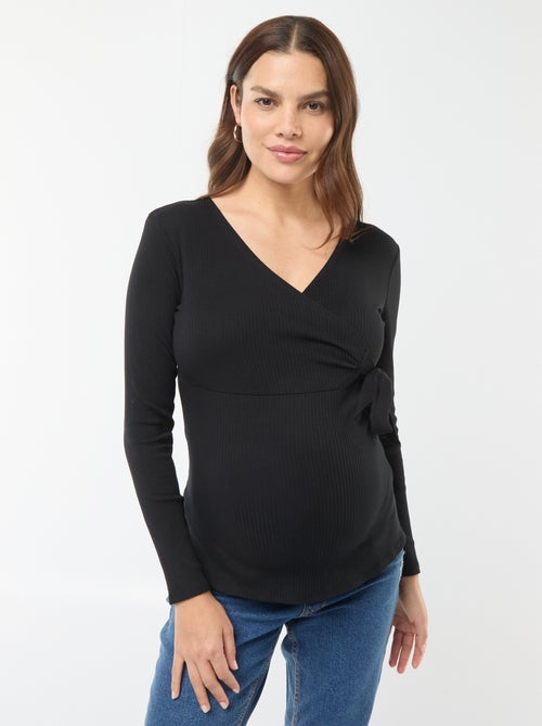 T-shirt de amamentação cruzada - Kiabi