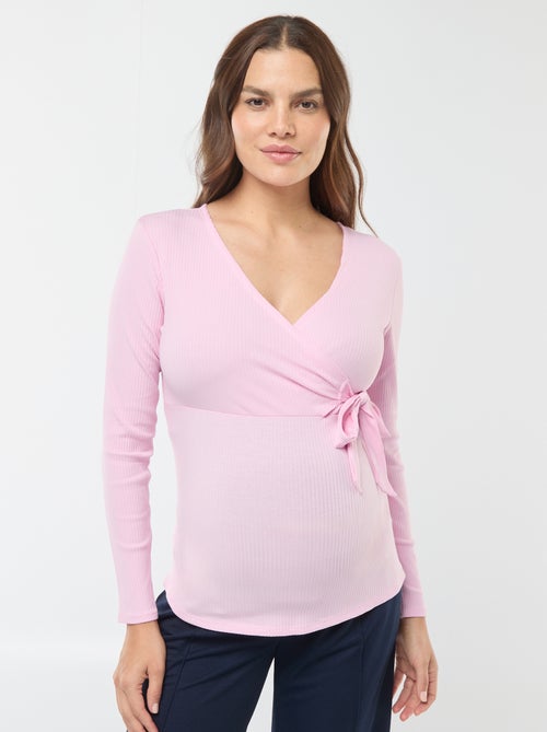 T-shirt de amamentação cruzada - Kiabi