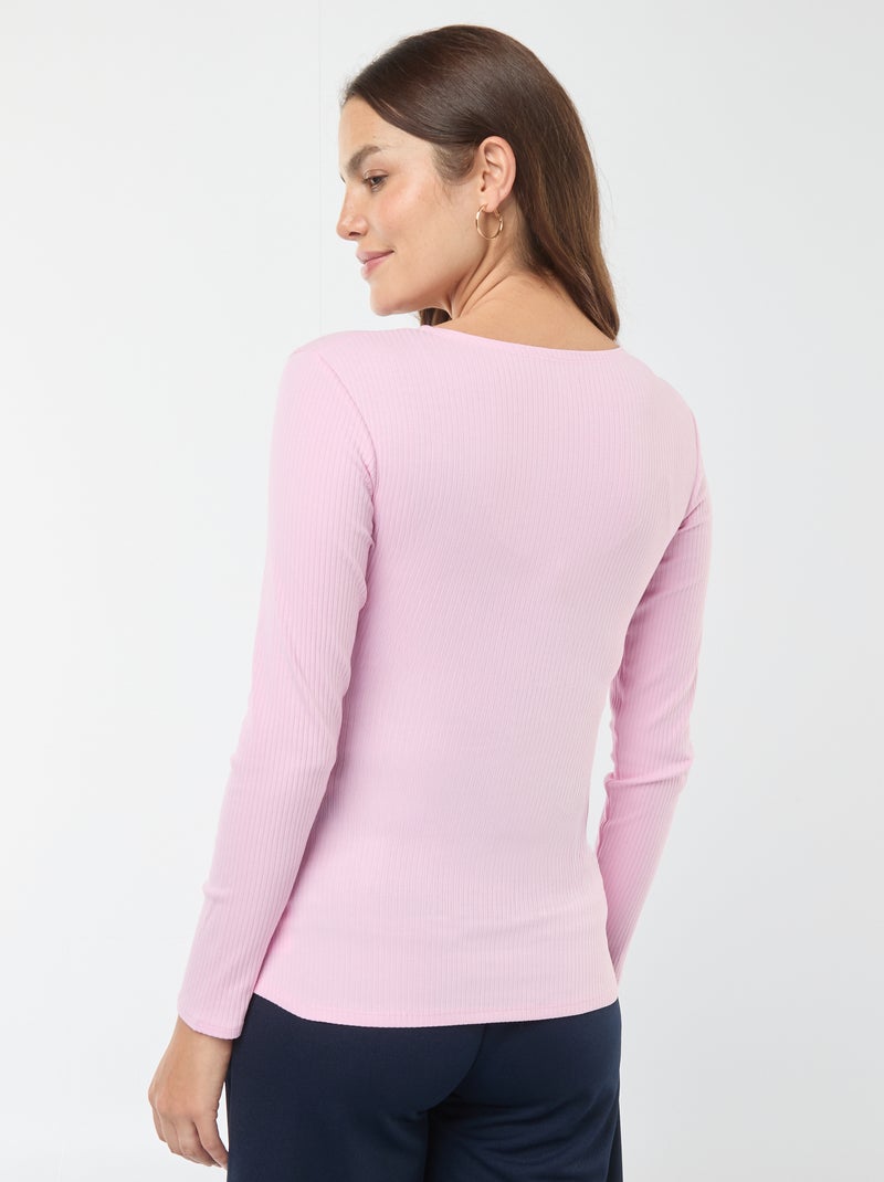 T-shirt de amamentação cruzada Rosa - Kiabi