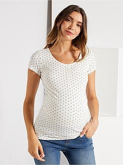 T-shirt de amamentação de conceção ecológica - Kiabi