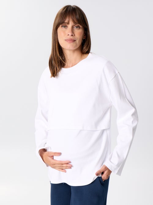 T-shirt de amamentação de manga comprida - Kiabi