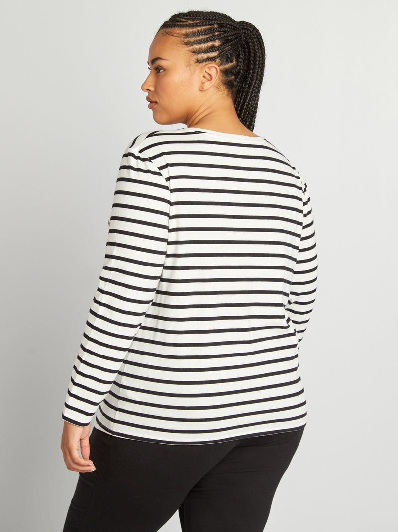 T-shirt de amamentação em jersey BRANCO - Kiabi