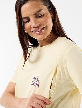 T-shirt de amamentação estampada