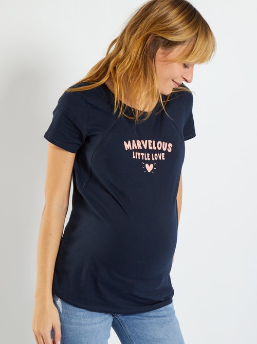 T-shirt de amamentação estampada - Kiabi
