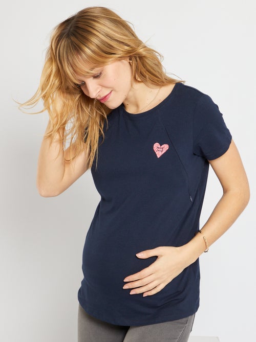T-shirt de amamentação estampada - Kiabi