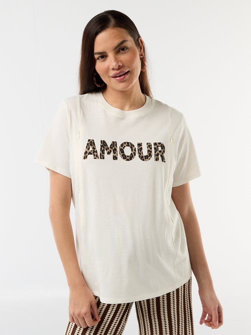 T-shirt de amamentação estampada - Kiabi
