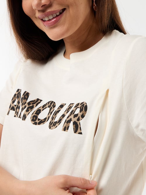 T-shirt de amamentação estampada - Kiabi