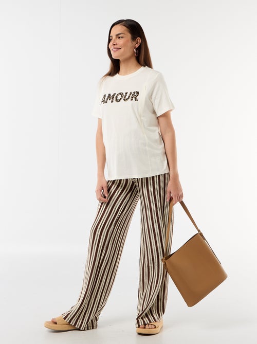 T-shirt de amamentação estampada - Kiabi