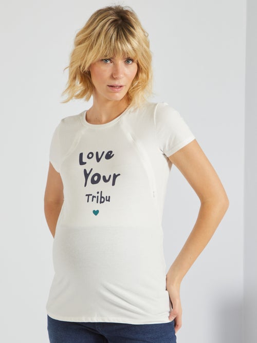 T-shirt de amamentação estampada - Kiabi