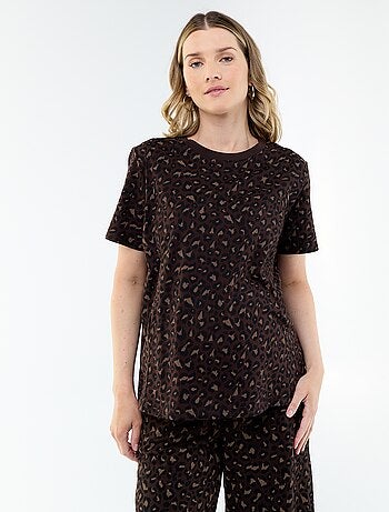 T-shirt de amamentação estampada
