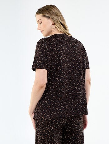 T-shirt de amamentação estampada