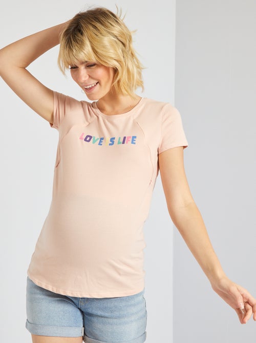 T-shirt de amamentação estampada - Kiabi