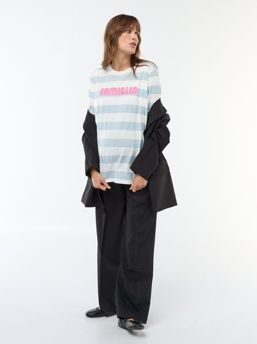 T-shirt de amamentação estampado de manga curta - Kiabi