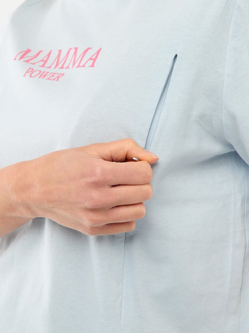 T-shirt de amamentação estampado de manga curta - Kiabi