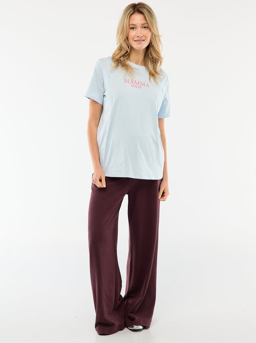 T-shirt de amamentação estampado de manga curta - Kiabi