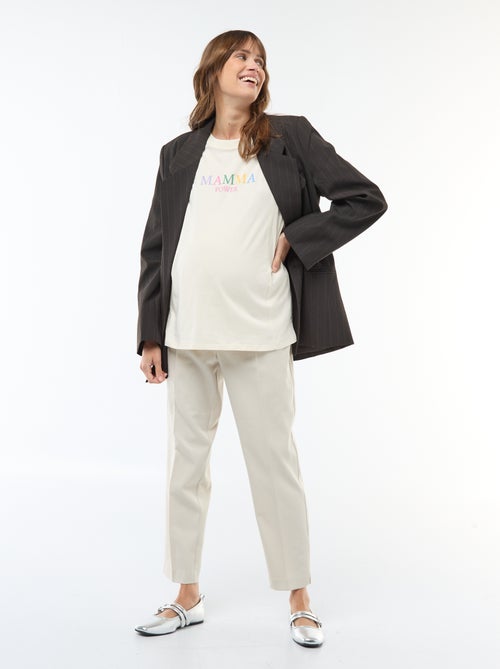 T-shirt de amamentação estampado de manga curta - Kiabi