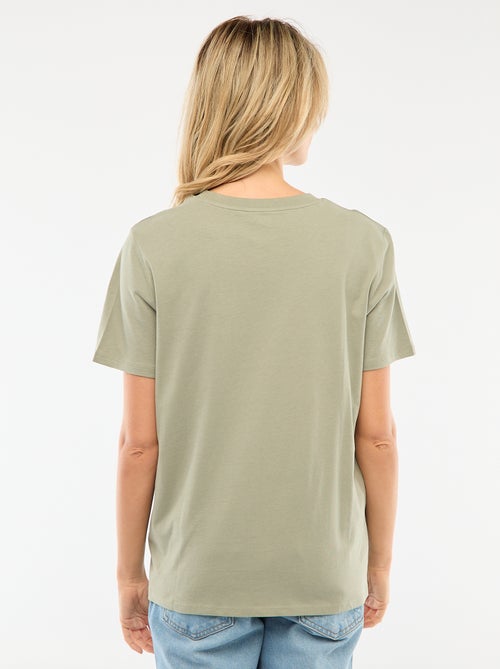 T-shirt de amamentação estampado de manga curta - Kiabi