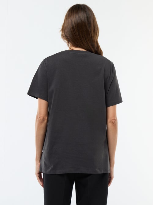 T-shirt de amamentação estampado de manga curta - Kiabi