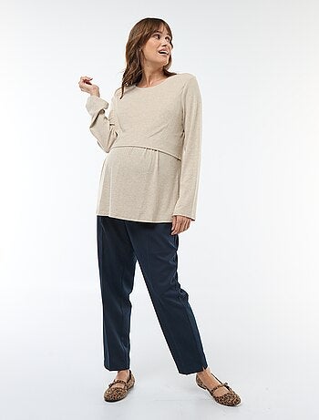 T-shirt de amamentação liso