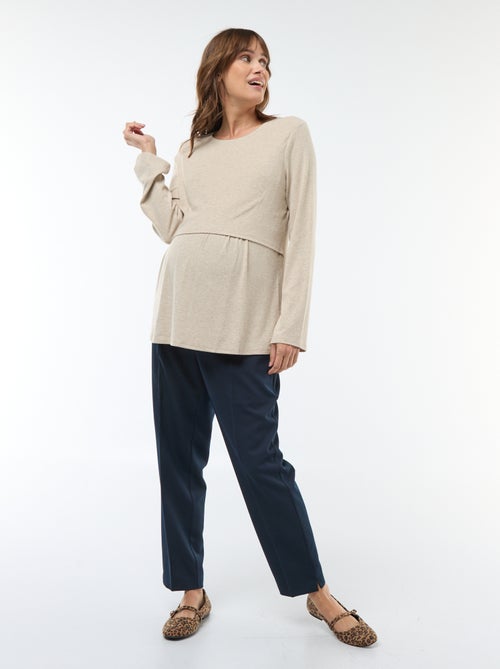 T-shirt de amamentação liso - Kiabi