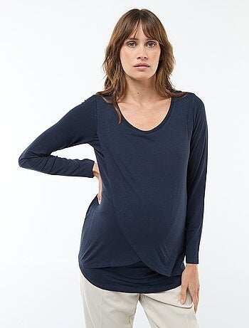 T-shirt de amamentação mesclado