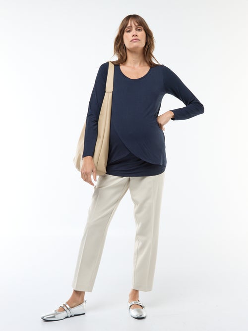 T-shirt de amamentação mesclado - Kiabi