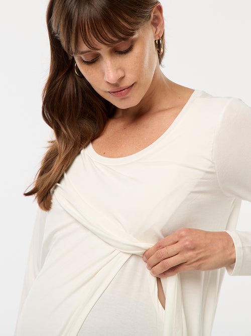 T-shirt de amamentação mesclado - Kiabi