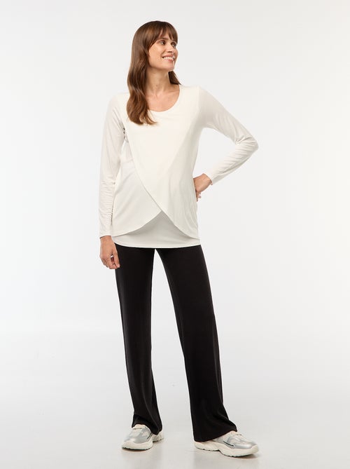 T-shirt de amamentação mesclado - Kiabi