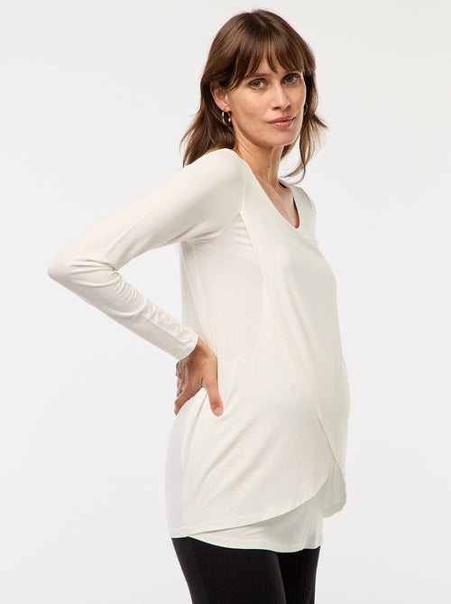 T-shirt de amamentação mesclado - Kiabi