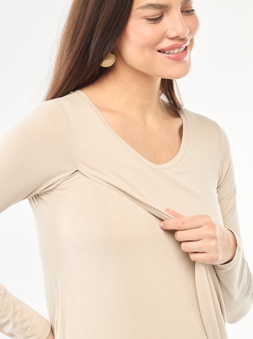 T-shirt de amamentação mesclado - Kiabi