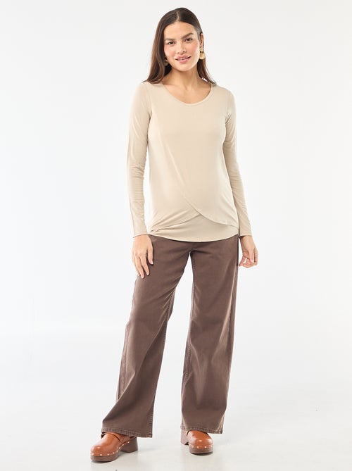 T-shirt de amamentação mesclado - Kiabi