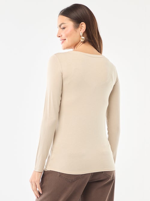 T-shirt de amamentação mesclado - Kiabi