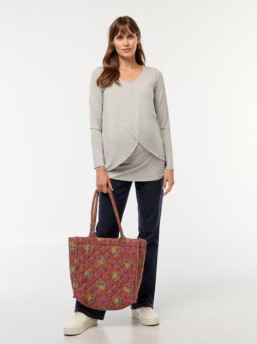 T-shirt de amamentação mesclado - Kiabi