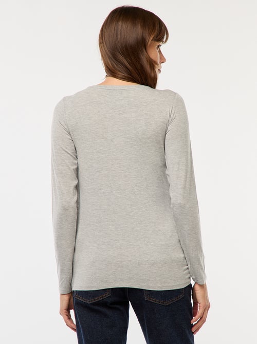 T-shirt de amamentação mesclado - Kiabi